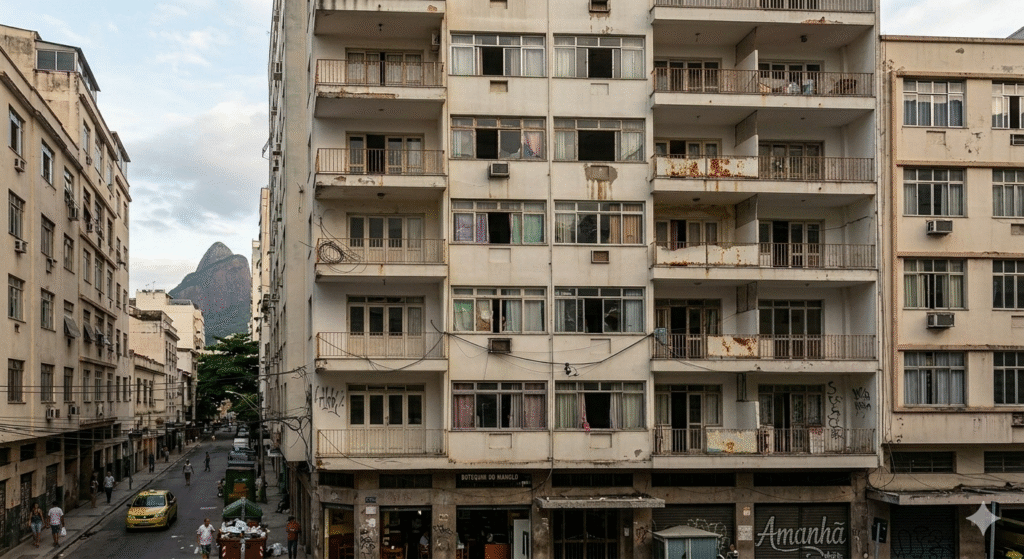 Simulação virtual em torno de uma edificação com problemas pontuais de manutenção na Zona Sul do Rio de Janeiro
